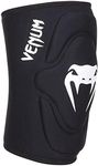 Venum "Kontact" Lycra/Gel Knee Pads, Black, Medium/Large