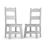 Melissa & Doug Wooden Chair Pair - Grey