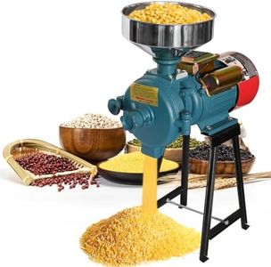 NAIZEA Grain Mills Electric Grinder Mill, 3000W Commercial Corn Mill Grinders, 110V Flour Wheat Rice Cereals Machine, Heavy Duty Dry Cereals Grinders With Funnel (Dry Grinder)