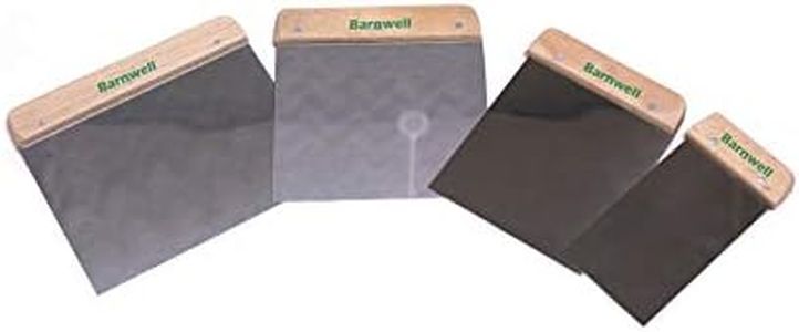 Barnwell 4pc Continental Scraper Filling Putty Knife Set 50mm 80mm 100mm 120mm