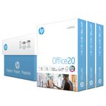 HP Printer Paper 8.5x11 Office 20 lb 3 Ream Case 1500 Sheets 92 Bright Made in USA FSC Certified Copy Paper HP Compatible 112090C