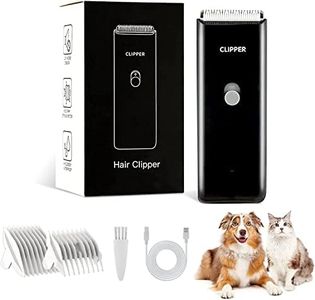 Tosatrice professionale per la toelettatura dei gatti per peli opachi, kit per la toelettatura di cani e gatti, a basso rumore, ricaricabile, per cani, cuccioli, gatti, conigli, nero