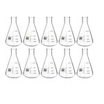 SPYLX Conical Flask 500 ml Borosilicate Glass 3.3 Pack of - 10