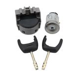 AUTOXBERT Ignition Switch Lock Barrel Set For FORD Transit Focus Mondeo Fiesta 2002-2008，For Ford Focus Fusion Ignition Switch Lock Cylinder + 2 keys Fiesta Transit MK7 4355452