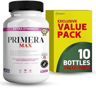 GREENVIFY Primera Max Extra Strength Female Support, 60 Veggie Capsules, 1000mg D-Mannose with Cranberry, Hibiscus, Dandelion (10)