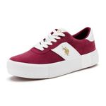 U.S. Polo Assn. CORDELA Women Burgundy Sneakers -(UK3)(US4)(1FD23484M01)