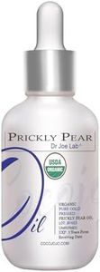 Dr Joe Lab Organic Prickly Pear Seed Oil - USDA Certified - Pure, Raw, Cold Pressed, Virgin, Non-GMO, Vegan Carrier Oil for Skin, Hair, Nails, Face, Arms, Body- 1 oz Glass & Dropper