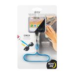 Nite Ize Hitch Phone Anchor + Stretch Strap, Adjustable Lanyard Clips to Phone, Cinch Earbuds Case/Hand Sanitizer/Lip Balm/Sunglasses, Blue