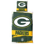 Green Bay Packers NFL bedding set ** Raw ** cotton, zipper, 135x200 cm duvet cover and 80x80 cm pillowcase