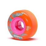 Orangatang Skiff 62 mm 80a All-Terrain Skateboard Wheels (Orange, Set of 4)