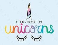 DIAMOND ART CLUB I Believe in Unicorns Canvas Diamond Painting Kit, 17" x 13" (42.6 x 32.8 cm)