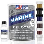 Marine Coat One Iso/Npg Marine Gel Coat White with Wax with MEKP Catalyst for Hardening, Plus 6 Color Tinting Pigments for Your Perfect White Match (1 Quart)