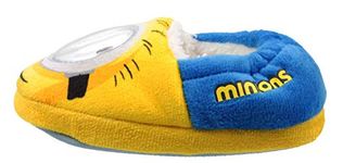 Despicable Me Minions Shakey Eye Children's Slippers in Yellow and Blue