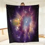 Wesan Galaxy Blanket Gifts for Women Men Kids Boys Girls Outer Space Universe Nebula Decor Birthday Soft Cozy Plush Flannel Fleece Throw Blankets 50"x60"