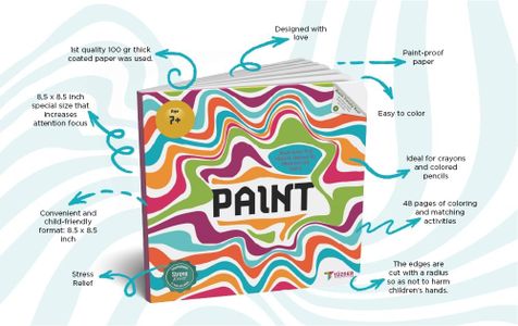 Coloring Books for Kids Ages 8-12, Activity Book for Kids, Fun and Relaxing Coloring Pages for Kids and Adults, Stress Relief & Creative Kids Books, Adult Coloring Book