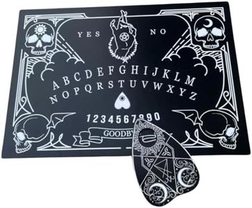 TheDarknessUnicorn Spirit Calling Black Mini Design Ouija Board Game for Spirit Hunt with Planchette and Detailed Instruction Halloween