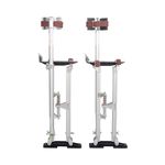 BIGREAT Silver Drywall Stilts 24-40 Inch Height Adjustable Lifts Aluminum Tool for Painting Finishing Pruning Branches Cleaning