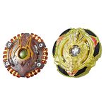 Hasbro E4744AS00 Beyblade Burst Turbo Slingshock Dual Pack Spiral Treptune T4, Lava-X Anubion A4