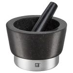 ZWILLING Spices Mortar and Pestle, Height: 10 cm, Ø 11 cm, Granite, Black