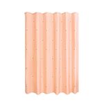 iDesign Polyester Watercolor Daisies Shower Curtain - Water Resistant Shower Curtain with Reinforced Buttonholes for Master and Guest Bathroom - Machine Washable - 72" x 72" – Peach