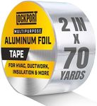 Lockport Aluminum Foil Tape 2 in x 70 Yards - Aluminum Tape - HVAC Duct Sealing, Dryer Vent, Heat Insulation Tape & Ductwork Repairs - Heat Resistant, Waterproof, Professional Grade