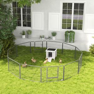 PawHut 12-Panel Dog Playpen, 60cm – Indoor/Outdoor Pet Fence