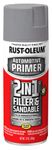 Rust-Oleum Automotive 260510 12-Ounce 2 in 1 Filler and Sandable Primer Spray, Gray