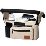 Momcozy Universal Stroller Organizer off white