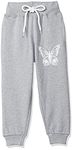 T2F Girl's Regular Fit Track Pants (GLS-JOG-01_Grey_6 7 Years)