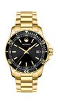 Movado Men's Series 800 Sport Yellow Gold Watch with a Printed Index Dial, Gold/Black (2600145), Gold, 40 mm, Sport