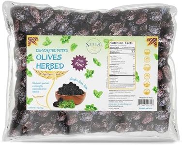 Peruvian Black Dried Olives, Herbed, Pitted (Raw, Organic) 8 oz
