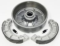 Armor Tech Quality Rear Brake Drum + Water Grooved Brake Shoes & Springs for The Honda TRX 400 & 450 Foreman ATVs