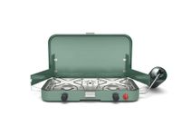 Coleman 2-Burner Camping Stove, Portable Propane Camp Grill with Adjustable Burners and Wind Guards for Beach Cookouts, Backyard BBQ, Tailgating