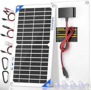SUNAPEX 10W 12V Solar Panel Car Battery Charger 12 Volt Waterproof Solar Powered Battery Charger & Maintainer 12v Solar Trickle Charger for Car Boat RV Marine Trailer Battery