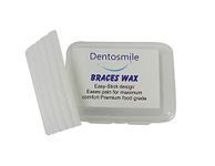 Dentosmile Unisex Adult Orthodontic Wax For Braces/Patient Relief Wax - 5 Strips Per Box/Dental Wax, Pack Of 2