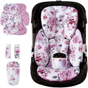 Infant Car Seat Insert for Baby Preemie Newborn Infant, Newborn Car Seat Insert Head Body Support for Stroller, Baby Swing, Rocker, Bouncer, Bassinet, 2-in-1 Reversible