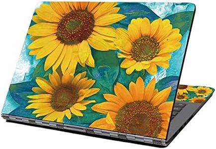 Laptop Skin Sticker Decal,12" 13" 13.3" 14" 15" 15.4" 15.6" Laptop Skin Sticker Protector Cover for Toshiba Hp Samsung Dell Apple Acer Leonovo Sony Asus Laptop Notebook (Sunflower)