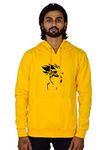 BAGHADBILLO Hoodies for Men || Sweatshirt for Men || Hoodies for Women || Sweatshirt for Women || Hoodies || Unisex Hoodie || Boys Hoodie || Winter Wear for Women || Winter Wear for MenB-W-NARUTO HOOD YELLOW-36