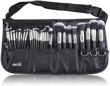 Make up Brushes set 29pcs MSQ Professional Cosmetics Brushes with Adjustable Belt Makeup Bag Foundation Powder Brush Eye Shadows Brushes Concealer Blending Brushes for Women/Girls/Artists/Holiday gift