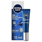 NIVEA MEN Anti-Age Hyaluron Eye Cream (15ml), Men's Eye Cream with Hyaluronic Acid, Visibly Reduces Deep Wrinkles and Eye Bags, Eye Cream for Wrinkles with 24h Moisture