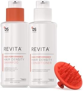 DS Labs Revita Shampoo & Conditioner 925mL & Scalp Massager– High-Performance Hair Density Kit, Volumizing, Thickening, Fuller, Sulfate & Silicone Free, For Men & Women, Packaging May Vary