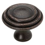 Brainerd PBF524V-VBR-C7 38mm Ringed Knob, Venetian Bronze