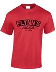 Crown Designs Flynns Arcade Sci Fi Movie Film Inspired for Men & Teenagers T-Shirts Tops - Red/X-Large