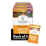 Taylors of Harrogate Flying Start Coffee Bags, 3 Boxes of 10 (Total 30 Bags)