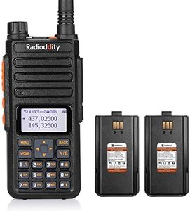 Radioddity GA-510 Walkie Talkie Radio Dual Band, 10W di Potenza, Radio Portatile Radioamatoriale a Lungo Raggio con Auricolare e 2 Batterie Inclusi, VHF
