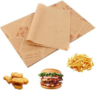 100 Fogli Carta Alimentare, Carta da Imballaggio Alimentare, Carta Oleata per Alimenti, Carta Cerata Carta Imballaggio per Alimenti, per Alimenti, Sandwich,Formaggio,Hamburger,Pasticceria (30x20cm)