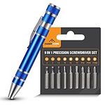 9-in-1 Mini Screwdrivers for Glasses Tightening, Computer, Laptop, PC, Watch Screwdriver Set | Tiny Screwdriver for Glasses | Precision Screwdriver Set | Small Screwdriver | Miniature Screwdriver Kit