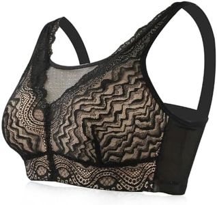 Lervanla Soutien-gorge de mastectomie avec poches, sans armature, inserts de poitrine pour soutien-gorge quotidien, Noir , 100B