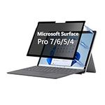 Privacy Screen Protector Compatible for Microsoft Surface Pro 7/6/5/4 Fully Removable Anti-Spy Filter Anti-Glare Laptop Screen Protector