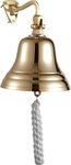 Assorted Collections Last Orders Brass Bell Wall Mounted Nautical Themed Ship Bell Ringer Maritime Marine, Boat, School, Dinner, Santa bell Reception, Wall Hanging Door Bell, Home Bar, Pub Decor - 6"